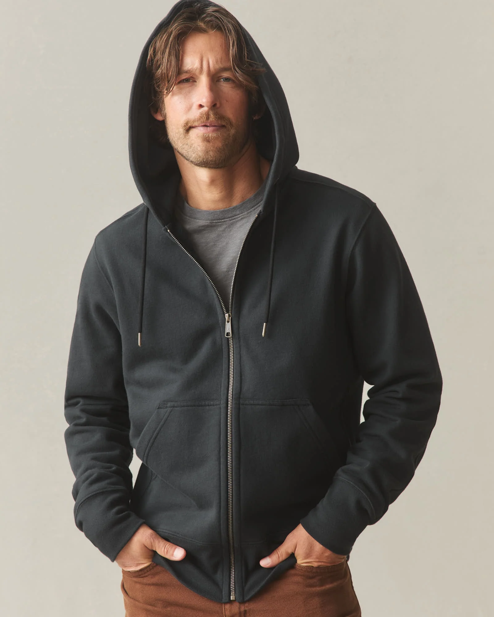 Men's Classic Full Zip - Black - Image 3